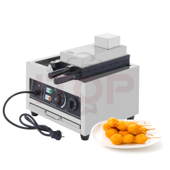 3 Pieces In One Skewer Bubble Skewer Waffle Maker Popular Street Snack Food Round Ball Takoyaki Baking Machine
