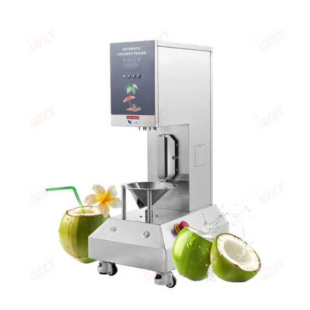 360pcs/H Commercial Green Coconut Automatic Peeler Industrial Fresh Coconut Skin Peeling Machine Tender Coco Husk Remover