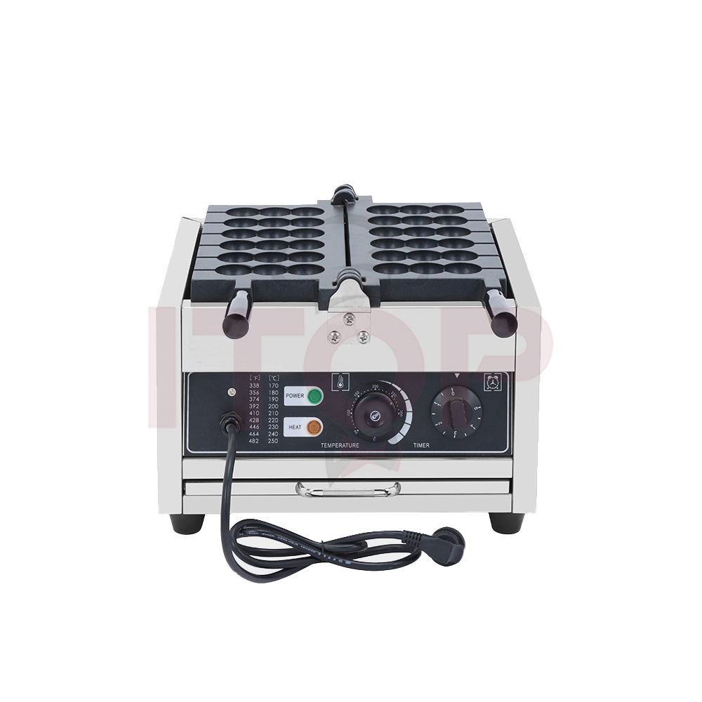 3 Pieces In One Skewer Bubble Skewer Waffle Maker Popular Street Snack Food Round Ball Takoyaki Baking Machine