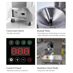 360pcs/H Commercial Green Coconut Automatic Peeler Industrial Fresh Coconut Skin Peeling Machine Tender Coco Husk Remover