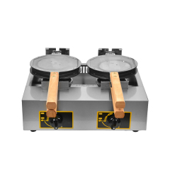 Commercial Double-head Gas Egg Wafer Machine Hong Kong-style Double-sided Flipping Waffle Making Machine