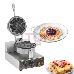 5 Pieces Heart shaped Rotating Bubble Waffle Machine Electric Rotate Egg Waffle Baker Belgian Waffle Maker