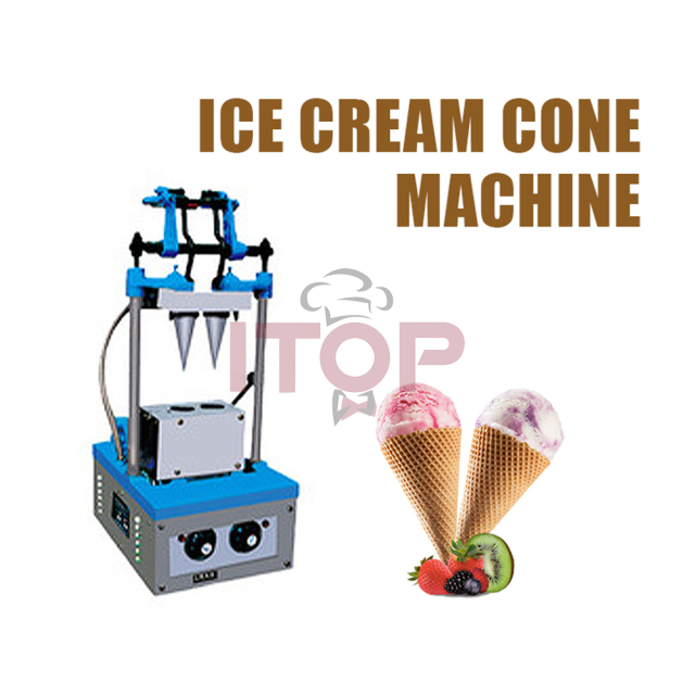 2/4/10/12/24/32/40/60 Heads Wafers Biscuit Icecream Cone Maker Ice Cream Waffle Cone Making Machine