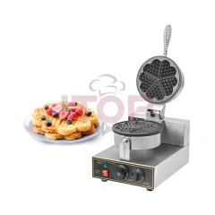5 Pieces Heart shaped Rotating Bubble Waffle Machine Electric Rotate Egg Waffle Baker Belgian Waffle Maker