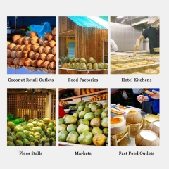 360pcs/H Commercial Green Coconut Automatic Peeler Industrial Fresh Coconut Skin Peeling Machine Tender Coco Husk Remover