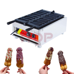 Taiwan Penis Waffle Maker Commercial 8pcs Waffle Cone Maker Machine Commercial Penis Waffle Cone Baker