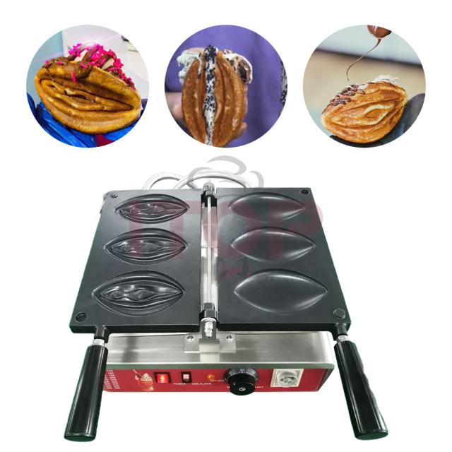 Commercial Egg Abalone Waffle Maker Machine Vagina Pussy Women Waffle Girl Waffle Case Making Machine