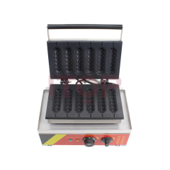6 Pieces Crispy Corn Hot Dog Waffle Maker Non-stick French Muffin Sausage Machine Commercial Electric Waffle Dog Baker