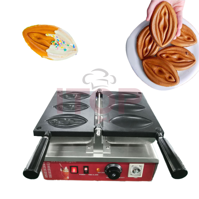 Commercial Egg Abalone Waffle Maker Machine Vagina Pussy Women Waffle Girl Waffle Case Making Machine