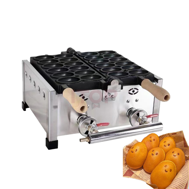 Gas Oval Shaped Egg Waffle Making Machine Smile Face Waffle Machine Custom Logo Waffle Maker