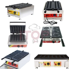 32 Holes Commercial Japanese Rice Cake Maker Non Stick Red Bean Filling Pancake Bread Baking Waffle Machine