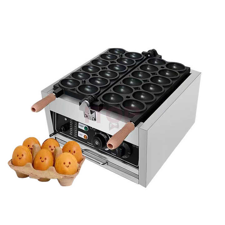Gas Oval Shaped Egg Waffle Making Machine Smile Face Waffle Machine Custom Logo Waffle Maker