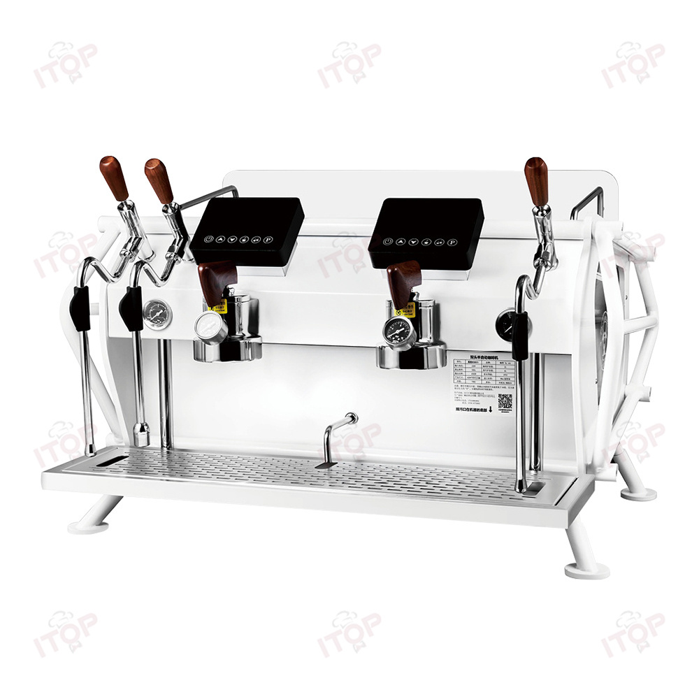 2 Groups Commercial Professional Coffee Machine 3 Independent Boilers Italian Espresso Coffee Maker For Coffee Shop Restuarent