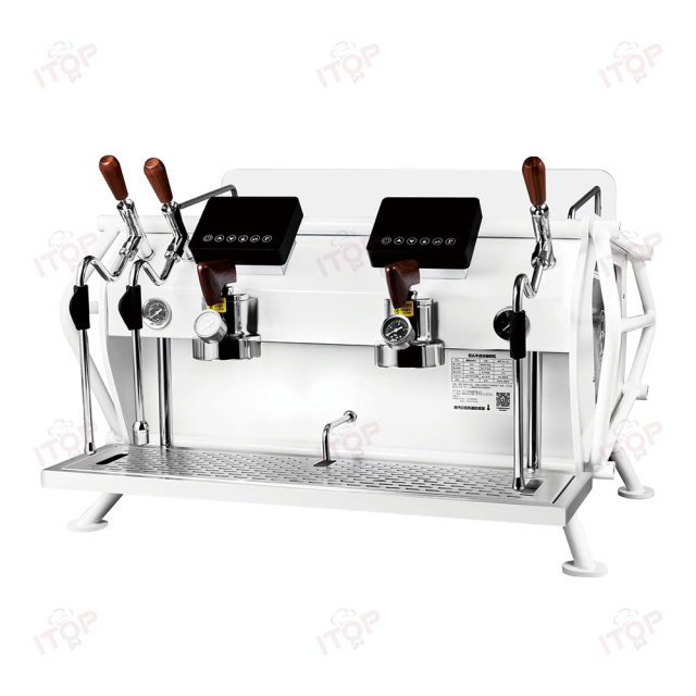 2 Groups Commercial Professional Coffee Machine 3 Independent Boilers Italian Espresso Coffee Maker For Coffee Shop Restuarent