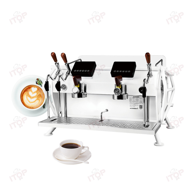 2 Groups Commercial Professional Coffee Machine 3 Independent Boilers Italian Espresso Coffee Maker For Coffee Shop Restuarent