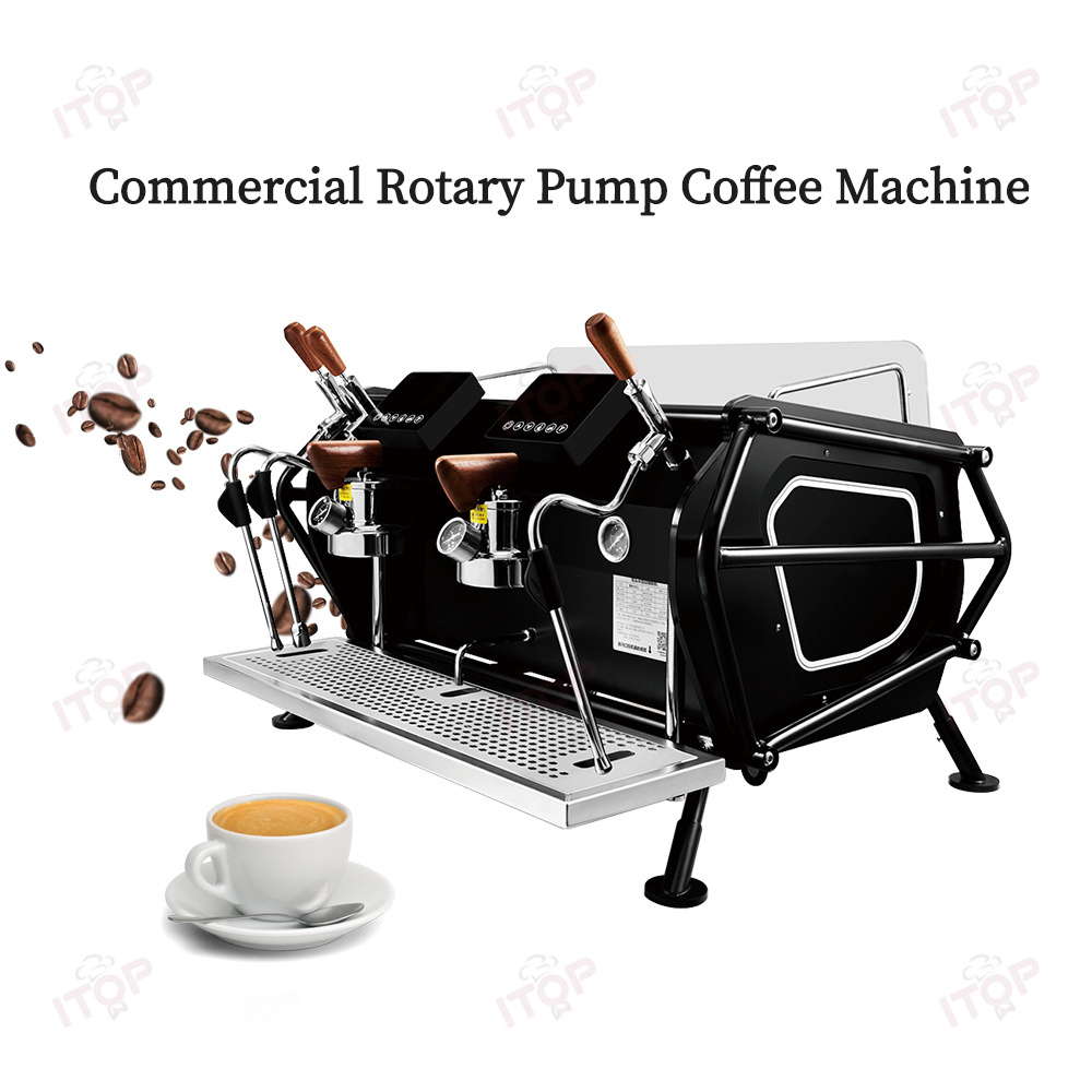 2 Groups Commercial Professional Coffee Machine 3 Independent Boilers Italian Espresso Coffee Maker For Coffee Shop Restuarent