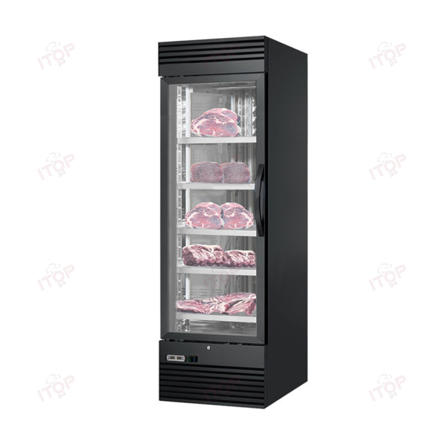 500L Single Door Display Cheese Meat Aging Curing Cabinet Salami Steak Ager Dry Age Fridge Beef Dry Aging Refrigerator
