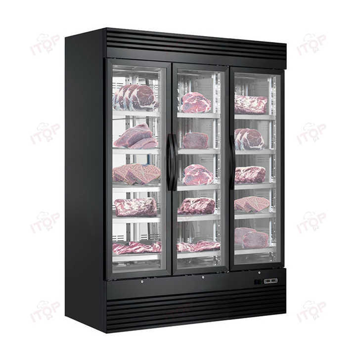 2-Door 1000L Volume Dry Age Fridge Beef Ager Commercial Salami Aging Fridge Dry Chest Freezers