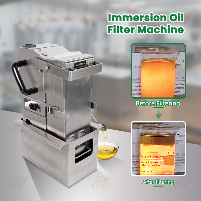 110v 220v Commercial Auto Oil Filtering Cleaning Machine Portable Immersion Cooking Oil Filter Equipment Edible Oil Purifier