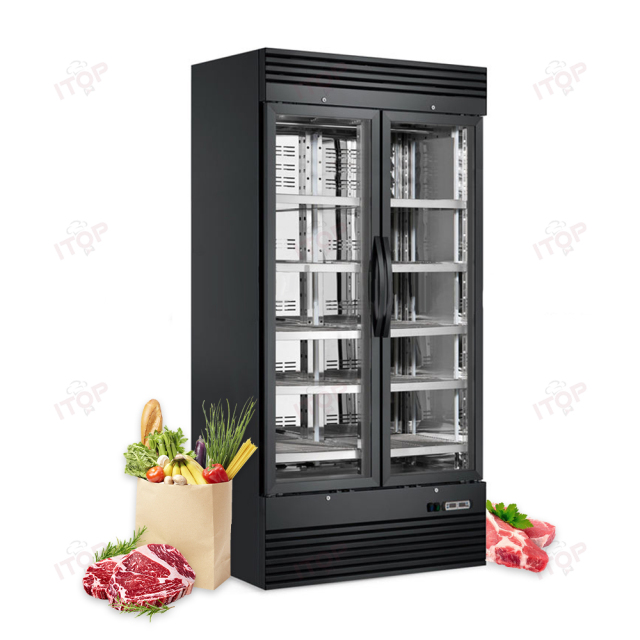 2-Door 1000L Volume Dry Age Fridge Beef Ager Commercial Salami Aging Fridge Dry Chest Freezers