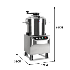 Low High Speed Commercial Stainless Steel Food Processor 5-12l Electric Meat Vegetable Food Chopper Tank