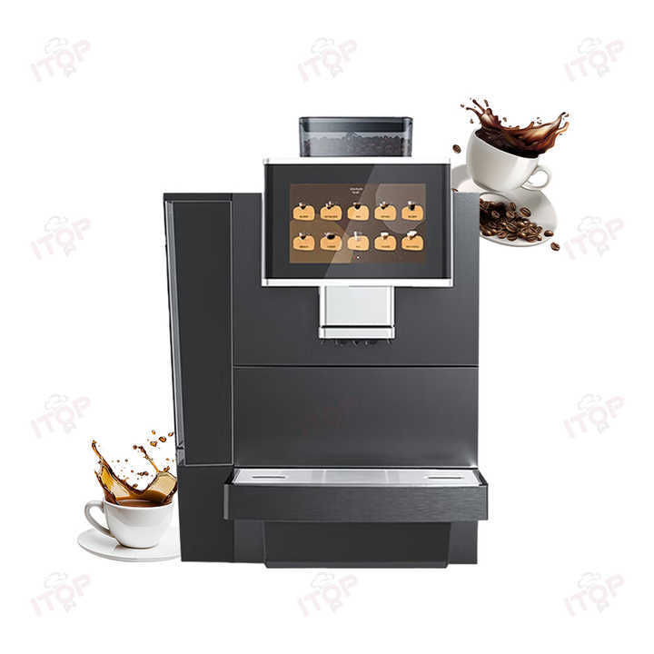 IoT 7" Touch Screen Cafetera Electric Smart Coffee Machine Fully Automatic Commercial Espresso Machine With Milk Foam System