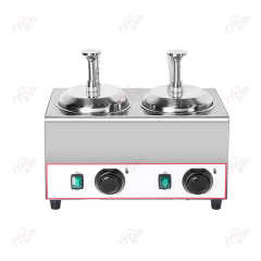 Upgrade Model Commercial Electric Sauce Warmer 2l+2l Nacho Cheese Warmer Dispenser Single Head Fruit Jam Warmer Pump Dispenser