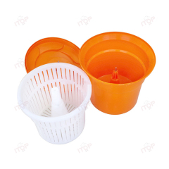 12l 25l Barrel Pp Plastic Manual Shaking Vegetable Fruit Drain Basket Salad Spinner Dryer Commercial Salad Spinner