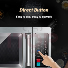 Countertop Digital Touch Control Hotel Brushed Metal Handle 25L Large Capacity 220V 110V Convection Microwave Oven