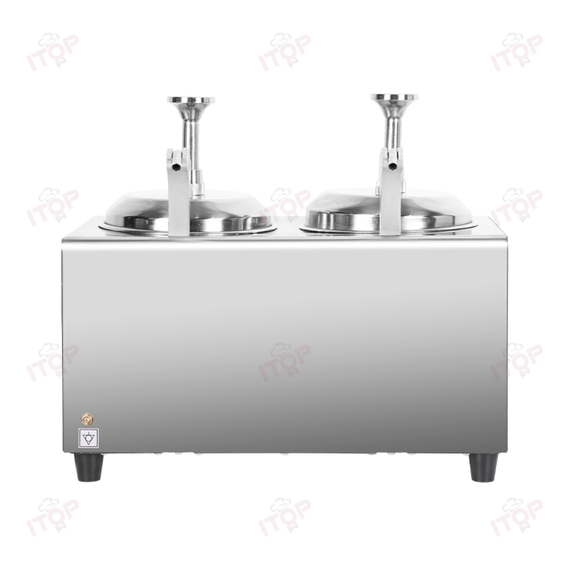 Upgrade Model Commercial Electric Sauce Warmer 2l+2l Nacho Cheese Warmer Dispenser Single Head Fruit Jam Warmer Pump Dispenser