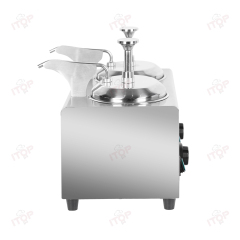 Upgrade Model Commercial Electric Sauce Warmer 2l+2l Nacho Cheese Warmer Dispenser Single Head Fruit Jam Warmer Pump Dispenser