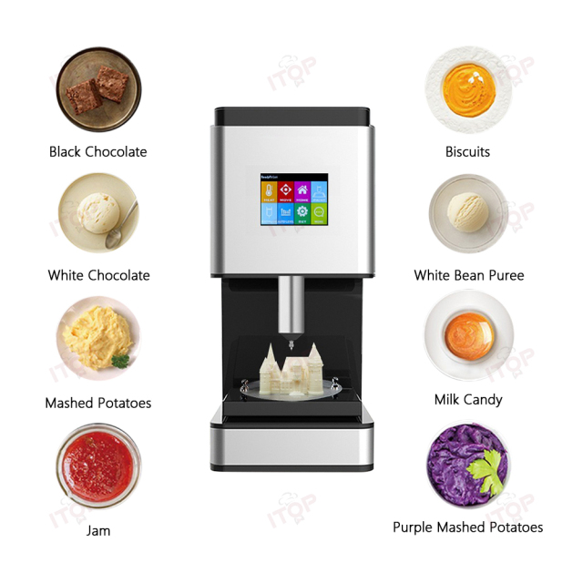 Intelligent Center Hollow Chocolate Food Ball Forming Making Machine 3d Printer Machine Funny 3d Sweet Chocolate Mold Maker