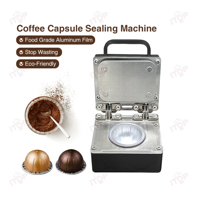 Electric Hand Press Household Coffee Pods Sealing Machine Aluminum Foil ...