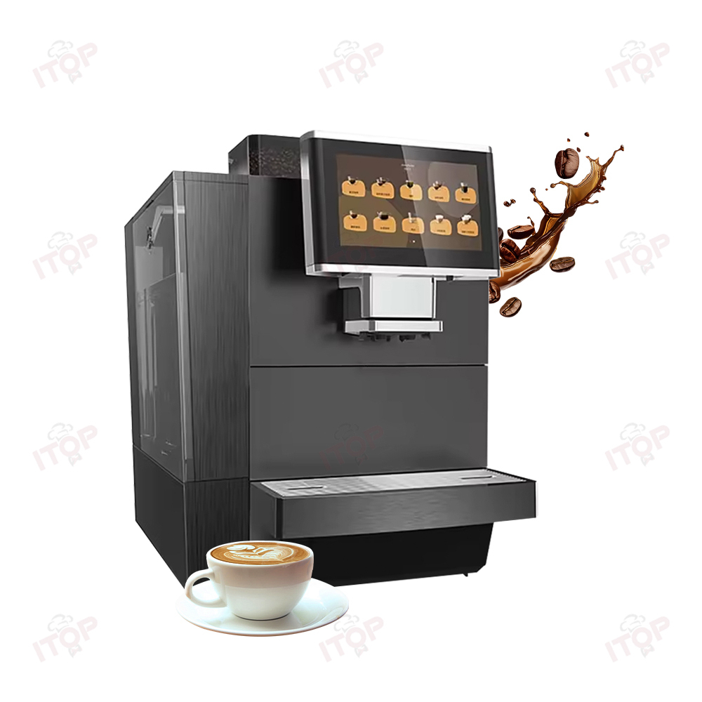 IoT 7" Touch Screen Cafetera Electric Smart Coffee Machine Fully Automatic Commercial Espresso Machine With Milk Foam System