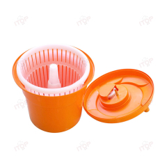 12l 25l Barrel Pp Plastic Manual Shaking Vegetable Fruit Drain Basket Salad Spinner Dryer Commercial Salad Spinner