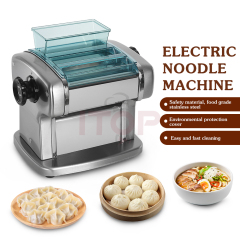 Chinese Electric Lasagne Ravioli Maker Home Spaghetti Noodle Making Machine Automatic Pasta Maker Small Dough Pressing Machine