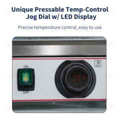 Single Head Jog Dial Panini Griller Sandwich Maker Flat Groove Contact Grill Commercial Griddle Machine