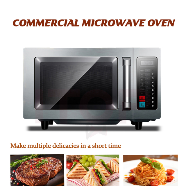 Countertop Digital Touch Control Hotel Brushed Metal Handle 25L Large Capacity 220V 110V Convection Microwave Oven