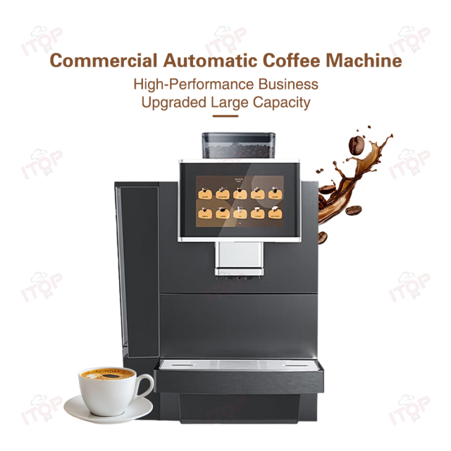 IoT 7" Touch Screen Cafetera Electric Smart Coffee Machine Fully Automatic Commercial Espresso Machine With Milk Foam System