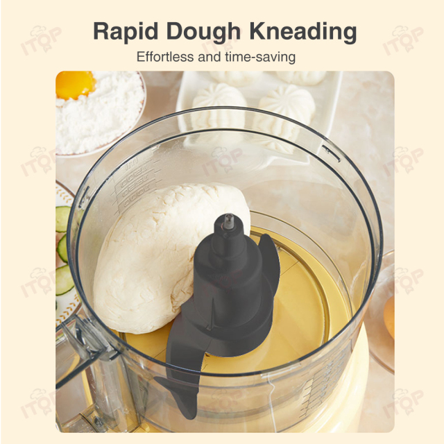 Multi-functional Electric Household Fruit Vegetable Chopper Slicer Cutter Shredder With Meat Grinder Dough Mixer Function