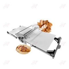 Portable Semi Auto Pastry Croissant Dough Sheeter Table Top Mini Dough Sheeter Machine