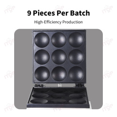 Digital Commercial Stainless Steel Dorayaki Pancake Maker Machine 9 Holes Poffertjes Grill Electric Pancake Waffle Baker
