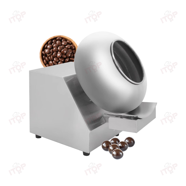 110v 220v Commercial Electric Heating Chocolate Almond Nut Coating Machine Peanut Sugar Coating Rounding Drying Machine