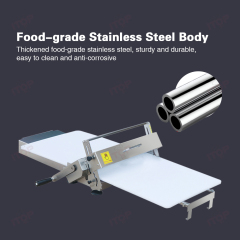 Stainless Steel Roller Manual Dough Sheeting Rolling Machine Croissant Pastry Bread Dough Sheeter