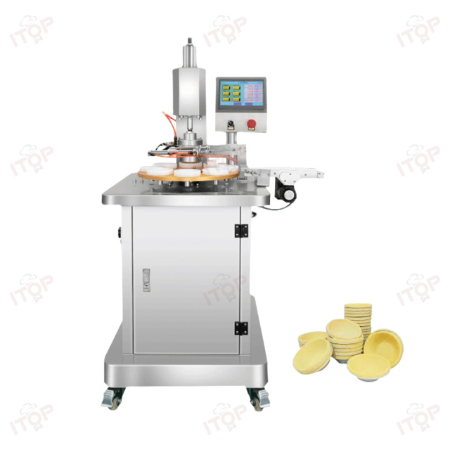 Egg Shortcrust Pastry Tartlet Press Machine Waffle Egg Tart Shell Maker Foil Egg Tart Shell Cup Moulding Pressing Machine