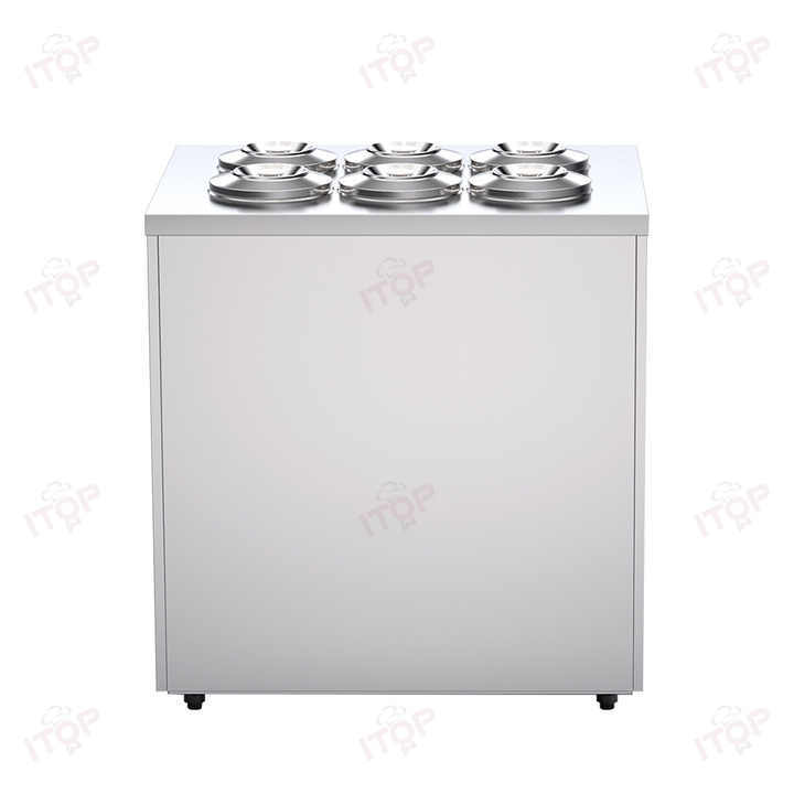 Continuous Pozzetti Gelato Ice Cream Display Freezer Showcase for Sale