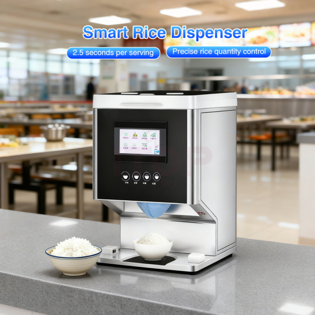 Commercial Tabletop Rice Dispenser Intelligent Kitchen Equipment Fully Automatic Canteen Cooked Rice Dispenser