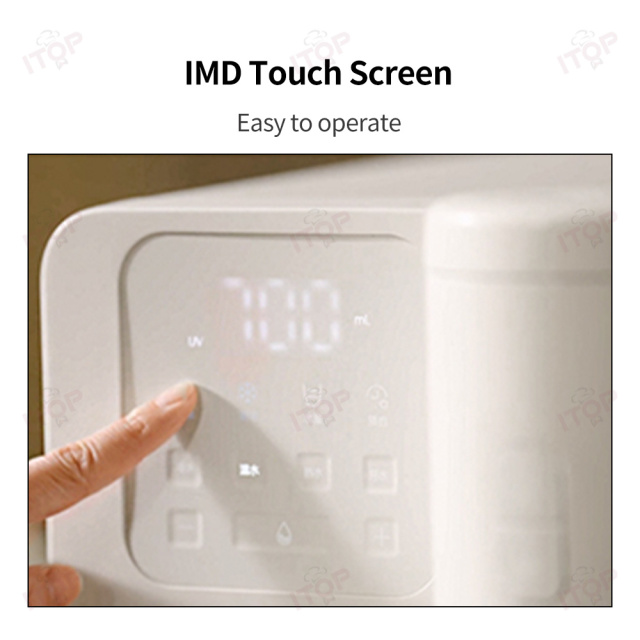3 Seconds Quick Heat Hot Runner System Domestic Touch Screen Countertop Water Purifier With Ice Maker Function