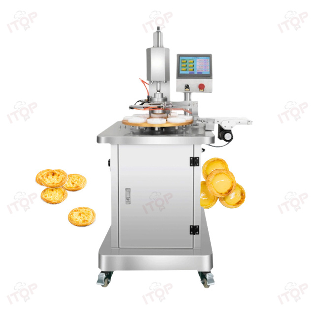 Egg Shortcrust Pastry Tartlet Press Machine Waffle Egg Tart Shell Maker Foil Egg Tart Shell Cup Moulding Pressing Machine