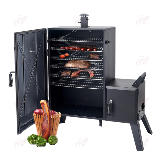 Bacon Ham Herring Meat Smoker Grills Outdoor Vertical Offset Charcoal Smoker Barbecue Grill